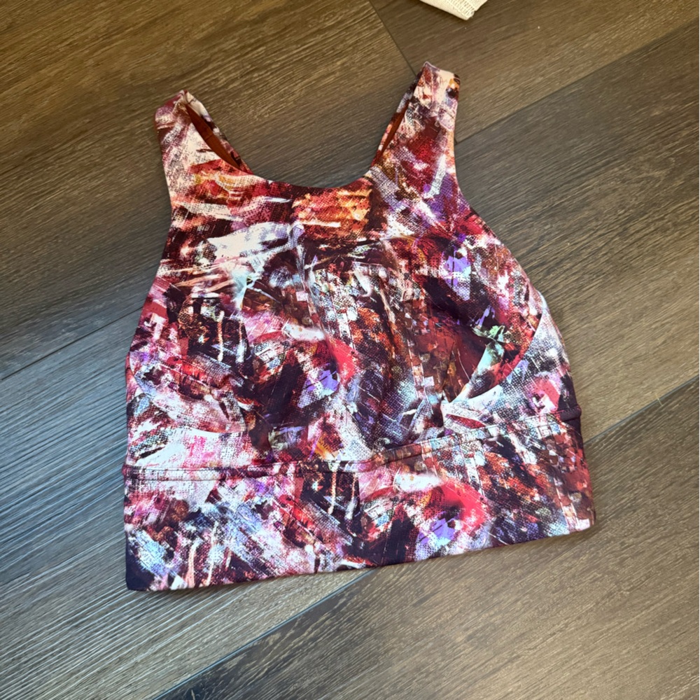 Lululemon Athletica Multicolor Abstract Sports Bra